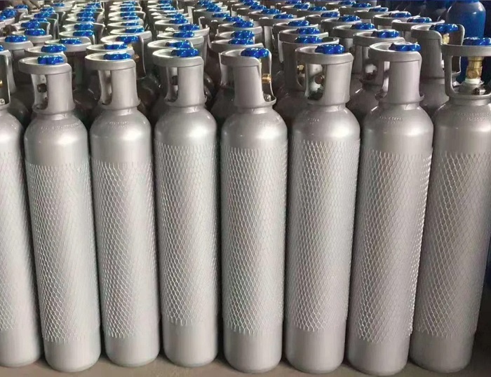 15 liter high pressure beverage grade carbon dioxide aluminum bottles CGA-320 valve CO2 cylinders