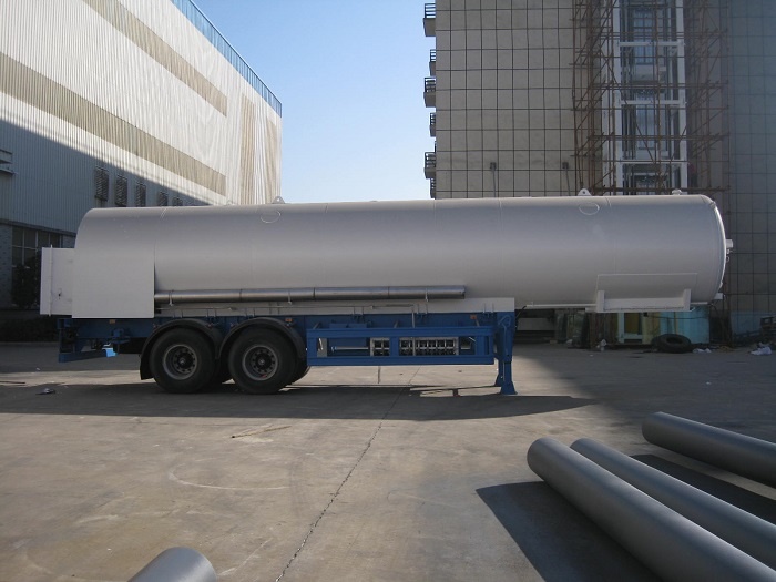 28m3 3bar High Vacuum LOX/ LIN semi-trailer liquid oxygen/ nitrogen Road Tanker