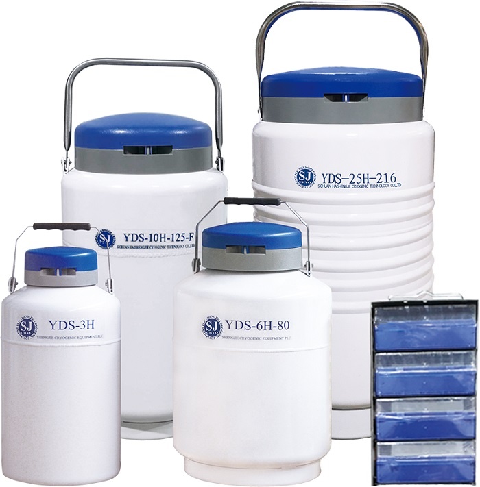 2L~10L Cryogenic Liquid Nitrogen Dewar Flasks LIN Tanks LN2 Containers