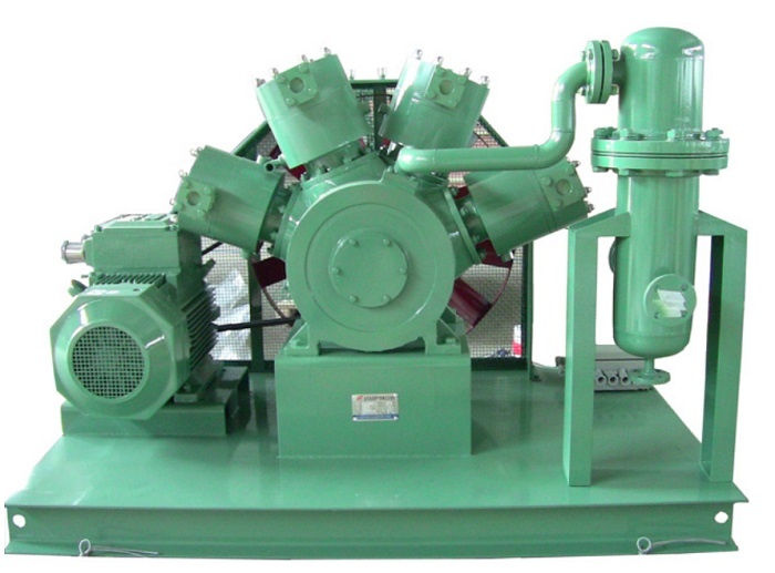 Fluoride oil-free gas compressor piston fluoroethylene compressor