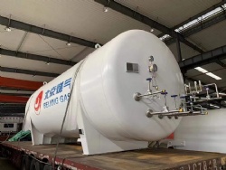 10m3 0.8MPa Horizontal Cryogenic LNG Storage Tanks GB standards