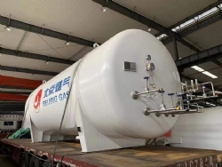 10m3 0.8MPa Horizontal Cryogenic LNG Storage Tanks GB standards