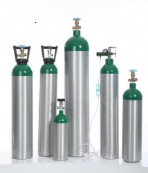 13.4 liter 250bar factory price CO2 carbon dioxide aluminum cylinders with CGA-320 valve