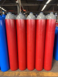 40L/ 50L ISO/ TPED Certification 40L/ 50L 200bar/ 300bar Oxygen Argon Nitrogen Helium Hydrogen Carbon Dioxide CO2 Gas Cylinders Best Price