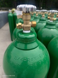 40L/ 50L 150bar/ 200bar Oxygen Argon Nitrogen Helium Hydrogen Carbon Dioxide CO2 Tank Gas Cylinder