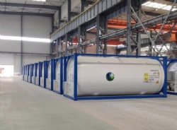 20ft 16bar cryogenic liquid oxygen/ nitrogen/ argon ISO tank containers ASME code