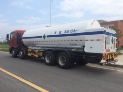 25m3 3bar High Vacuum LOX/ LIN/ LAr semi-trailer liquid oxygen/ nitrogen/ argon Lorry Tanker