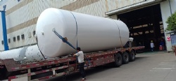 30m3 16bar Perlite vacuum insulation LO2/ LN2/ LAr ASME code cryogenic storage tanks