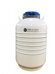 35 Liter 125mm Neck Opening Laboratory Aluminum White Liquid Nitrogen Containers