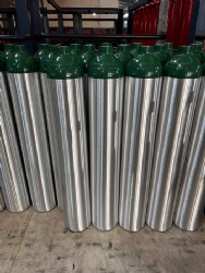 40 Liter 150bar food grade carbon dioxide aluminum bottles CGA-320 valve CO2 Tank