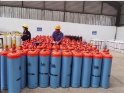 40L 7.2kg Dissolved C2H2 Acetylene Gas Cylinders ISO3807 Standards