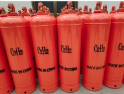 China Manufacturer 40L C2H2 Acetylene Gas Cylinders ISO3807 QF-36 valves